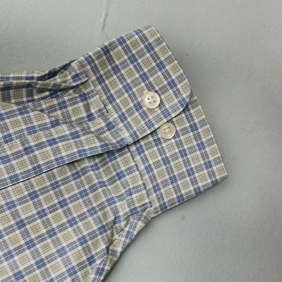 L.L.Bean size XXL-Tall men's plaid blue and white long sleeves shirt. - Picture 9 of 16